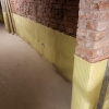 Mesh damp proofing membrane application to 1 metre height