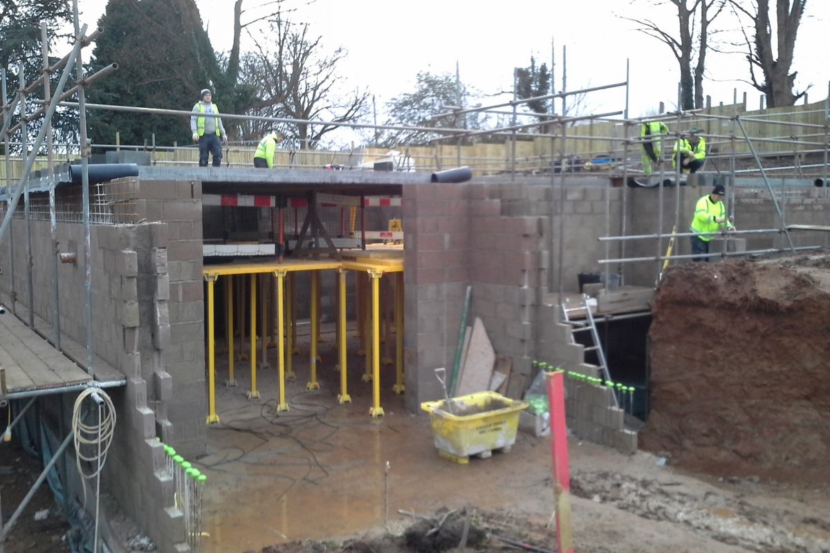 New Build Basement In Nottingham With Structural Waterproofing And Piles