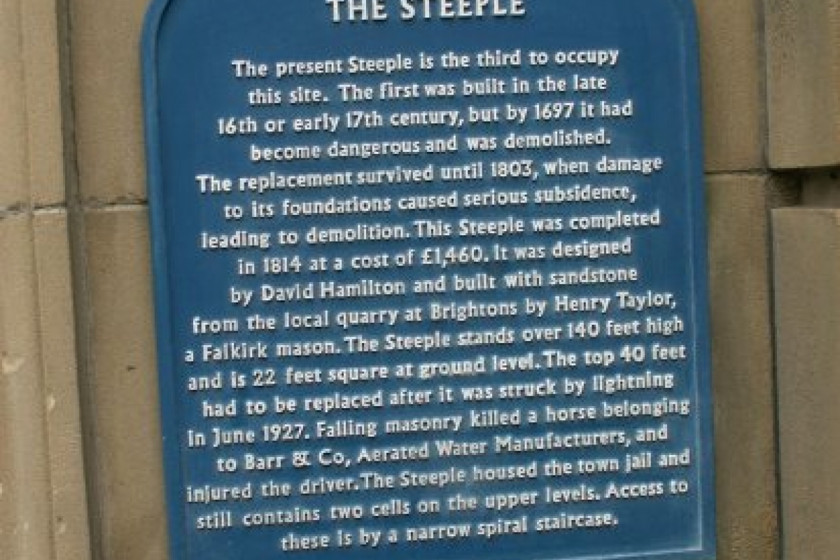 Steeple Plaque