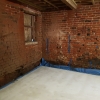 Damp walls in need of a damp-proofing course