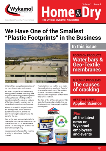 Wykamol Newsletter Vol1 Issue2 Cover